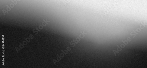 Black white grainy background, monochrome gray noisy texture dark grunge banner, header poster cover backdrop design photo