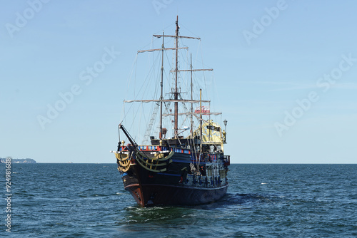 Pirate ship in the Baltic Sea