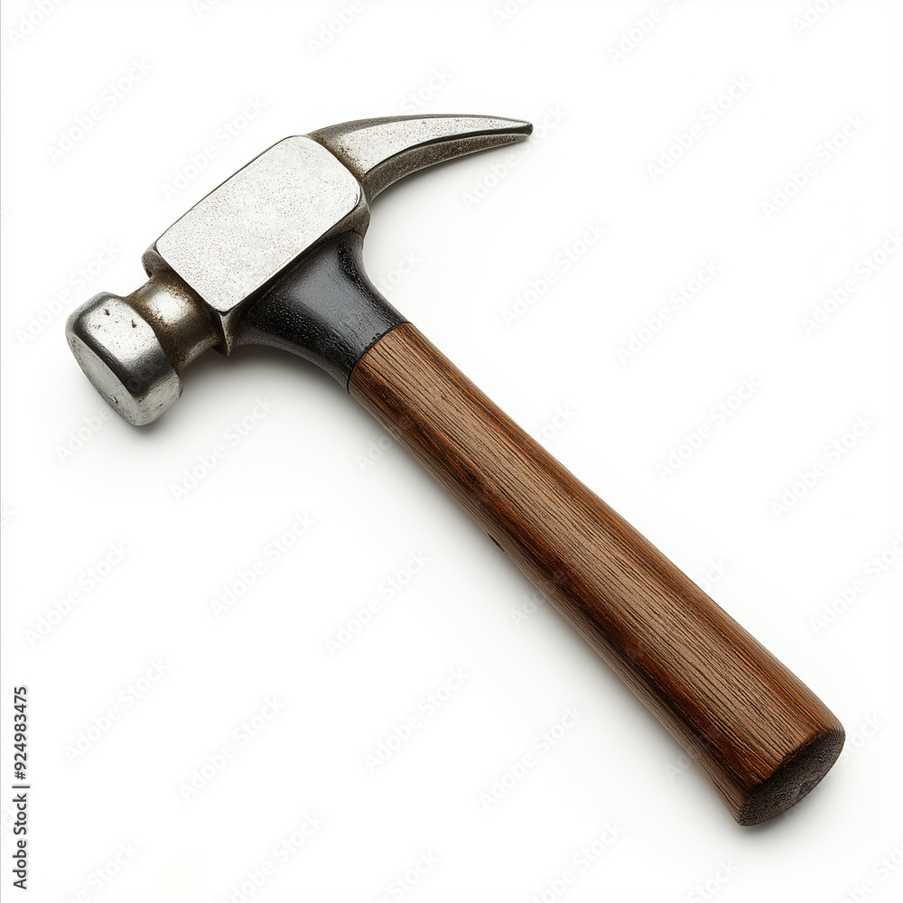 Classic Claw Hammer on White Background Classic Claw Hammer on White Background