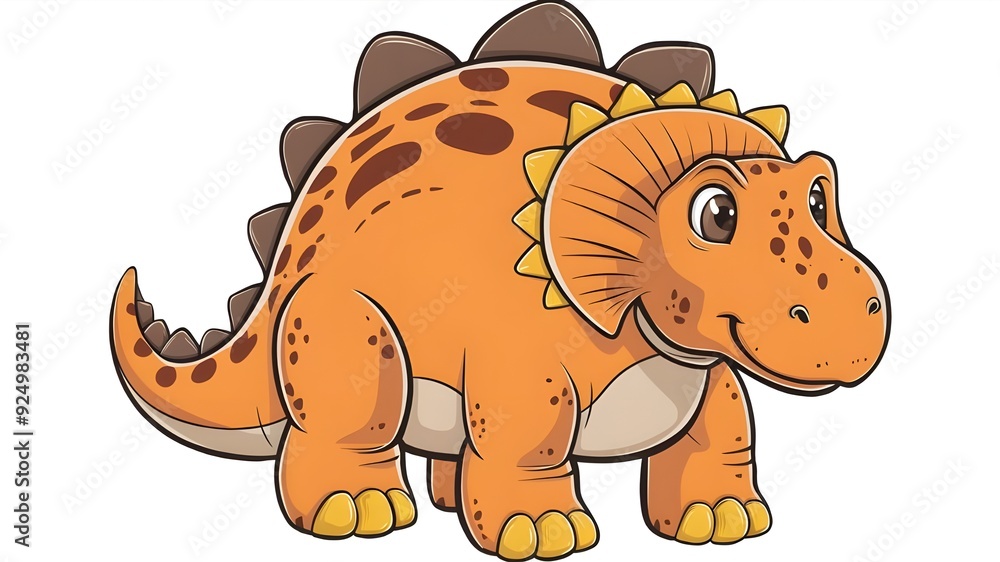 Fototapeta premium Adorable toy dinosaur plush