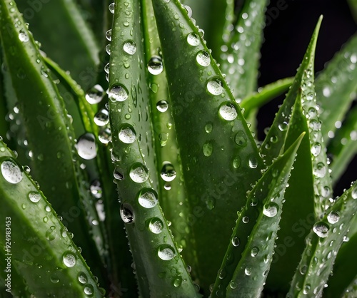 Capture the pristine beauty of fresh Aloe Vera leaves 