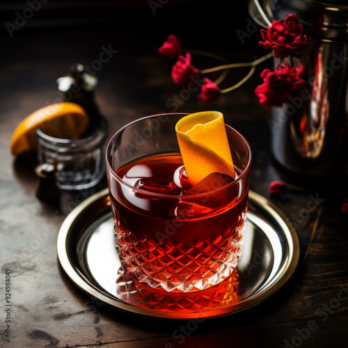 Boulevardier Cocktail photo