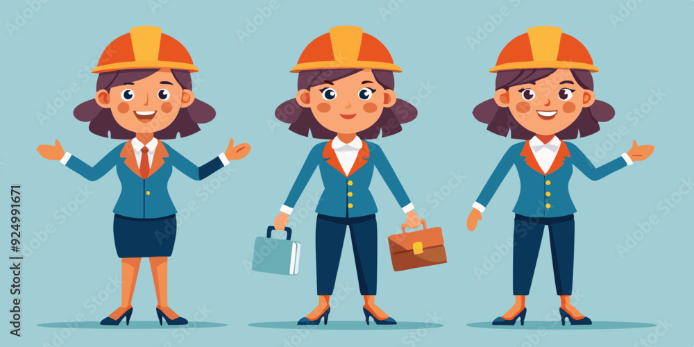 Business woman constructor. Set of different poses of arms and legs, head and body positions for animation and creating your own character options
Business woman constructor. Set of different poses of arms and legs, head and body positions for animation and creating your own character options