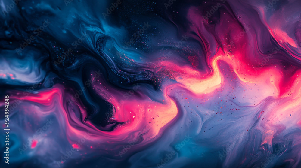 A stunning abstract portrayal of liquid paints blending slowly and gracefully, with colors merging together in a gentle flow. A stunning abstract portrayal of liquid paints blending slowly and gracefully, with colors merging together in a gentle flow.
