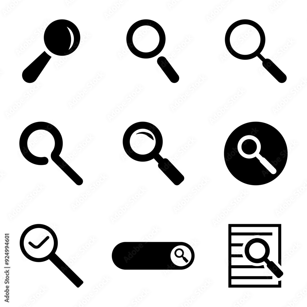 Search icon stock vector illustration Search icon stock vector illustration