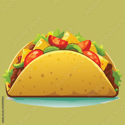 Tacos food vector