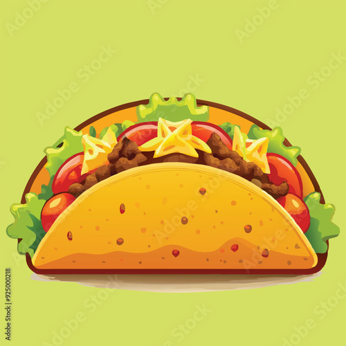 Tacos food vector