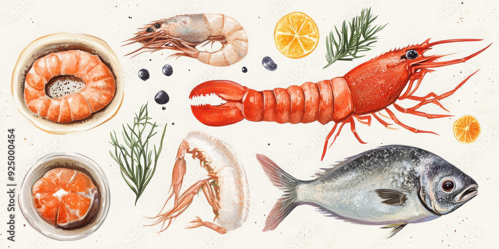 Graphic Resources for seafood Graphic Resources for seafood