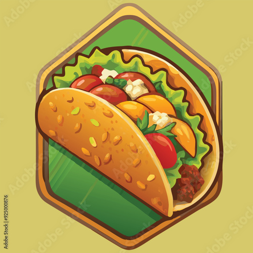 Tacos food vector