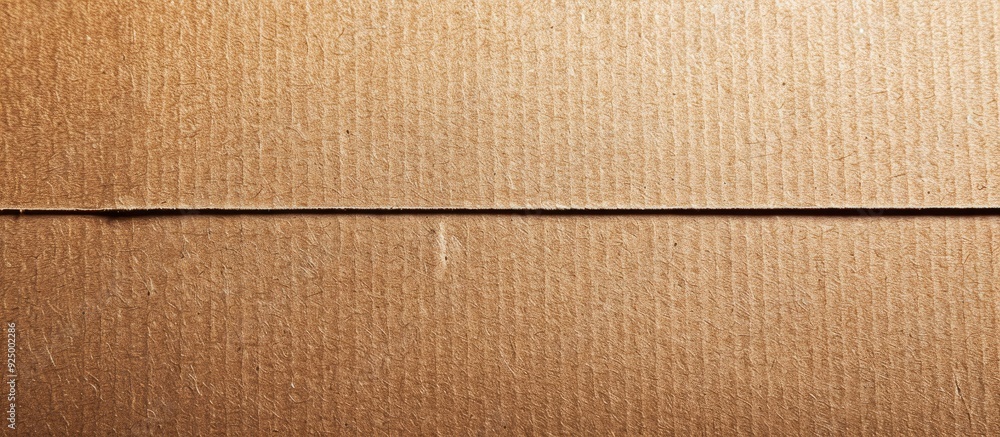 Fototapeta premium Brown cardboard texture ideal for use as a background in images with copy space image