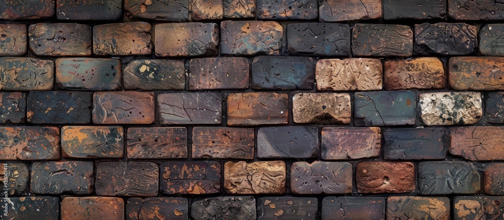 A mix of antique and modern bricks arranged as a backdrop for design projects and presentations offering a perfect copy space image A mix of antique and modern bricks arranged as a backdrop for design projects and presentations offering a perfect copy space image