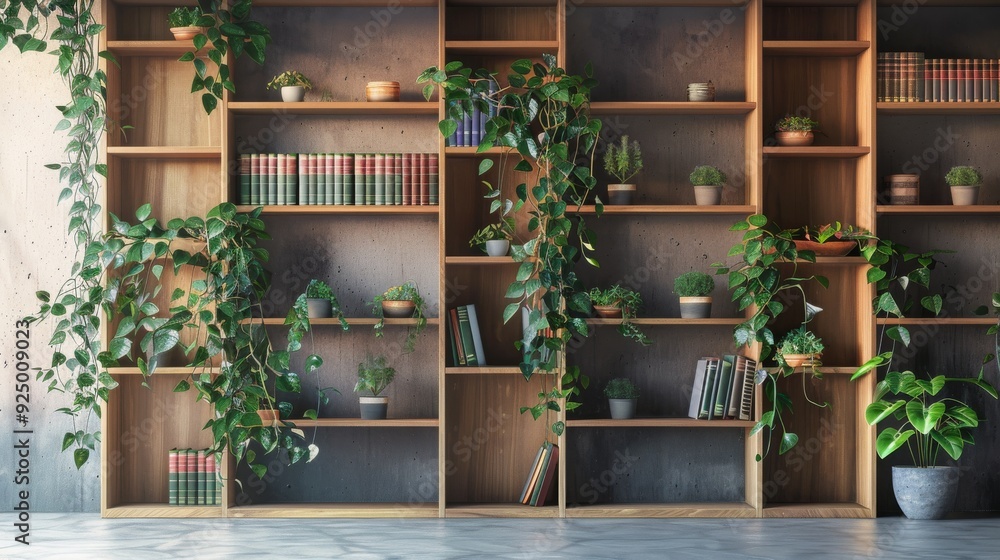 contemporary bookshelf , plant adorned bookshelf
, modern decorative element , virtual office backdrop contemporary bookshelf , plant adorned bookshelf
, modern decorative element , virtual office backdrop