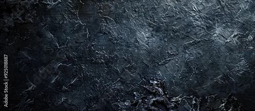 Panel kuchenny z motywem Top view of a grunge black background with a textured surface, ideal for placing text with a copy space image.