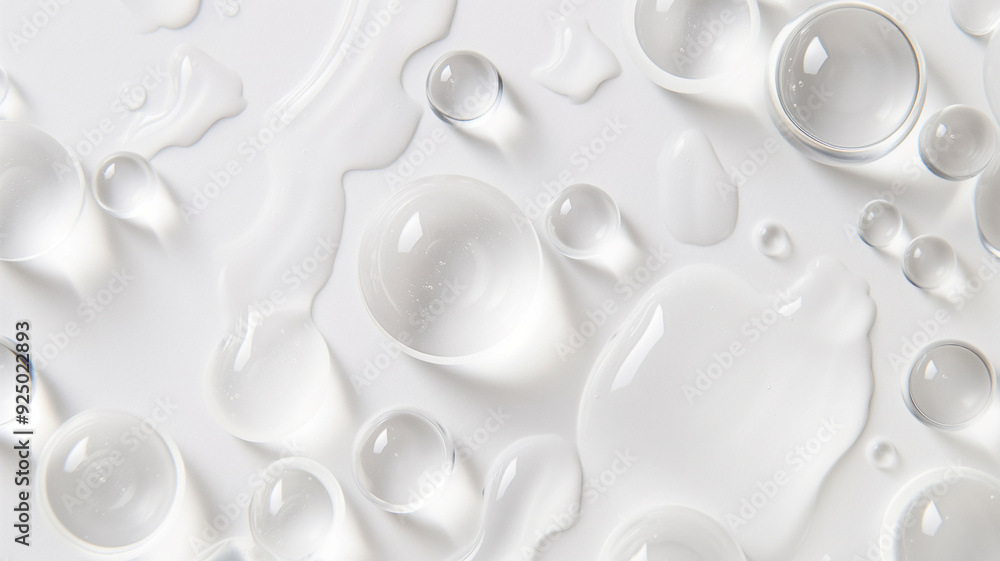 Water Droplets on White Surface Water Droplets on White Surface