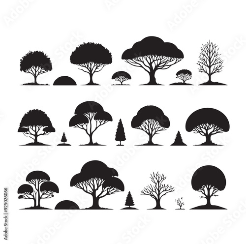 Tree Silhouette vector illustration