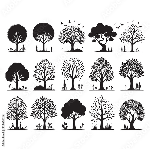 Tree Silhouette vector illustration