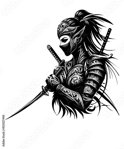 Samurai Ninja Woman