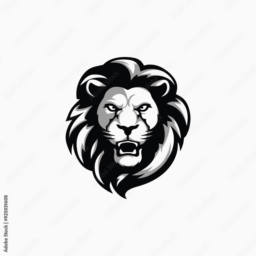 Lion head logo animal vector template illustration Lion head logo animal vector template illustration