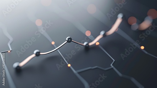 A modern and minimalist 3D render of a data analysis icon, featuring a simple histogram with evenly spaced bars in muted colors like dark blue or gray. The design symbolizes statistical analysis,