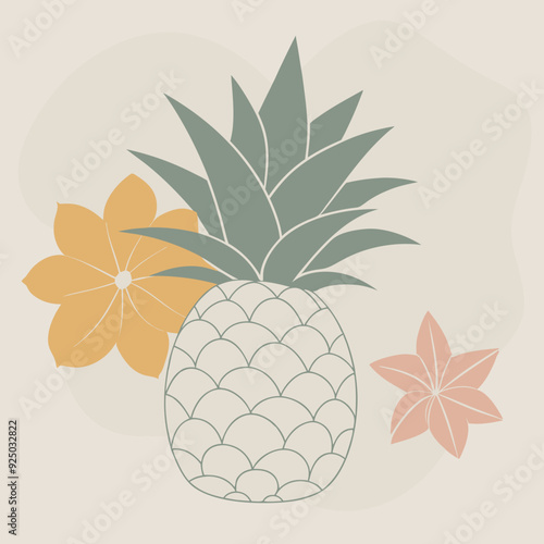 illustration of pineapple