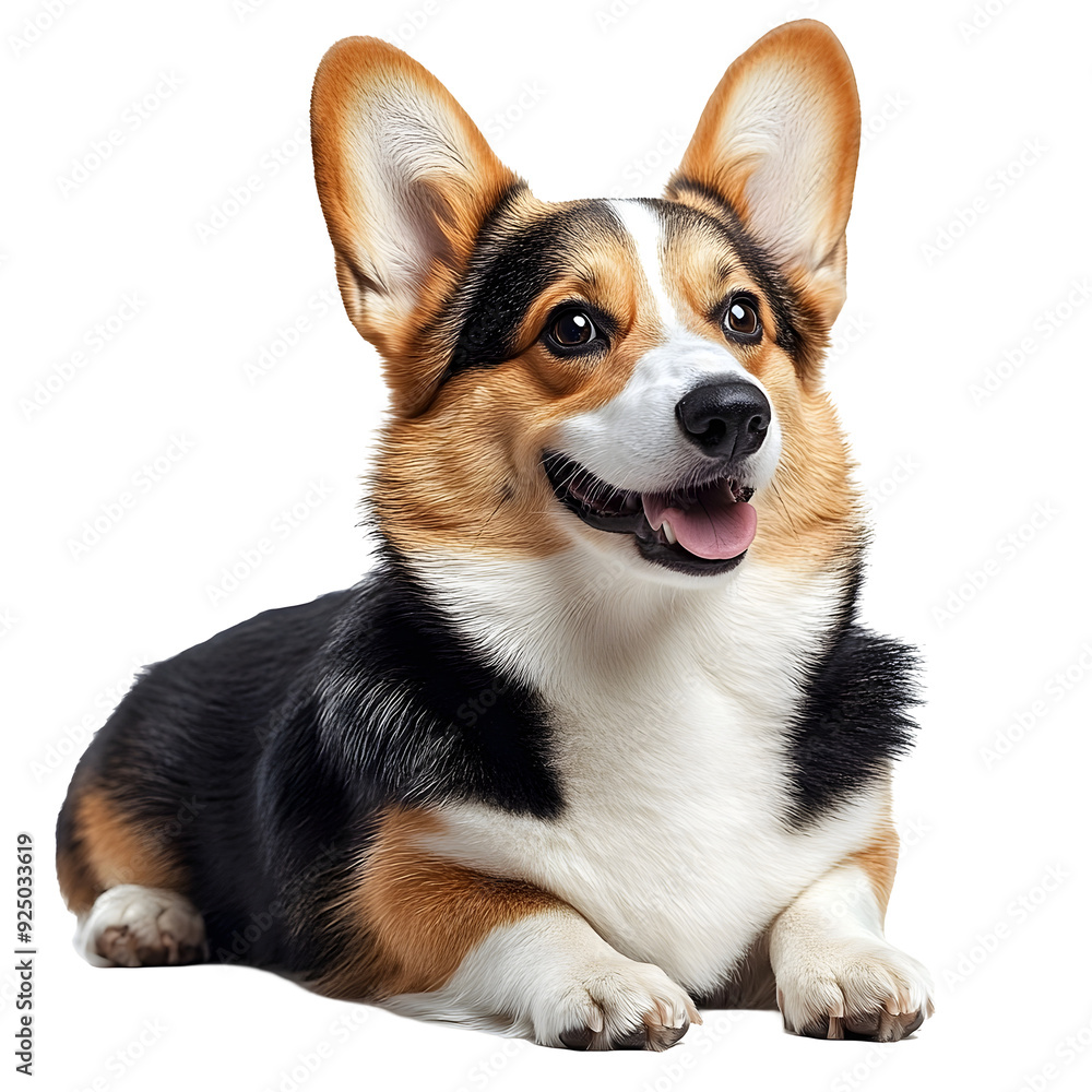 Adorable Smiling Corgi Puppy Isolated on Plain White Background Transparent PNG in High Detail Studio Portrait Adorable Smiling Corgi Puppy Isolated on Plain White Background Transparent PNG in High Detail Studio Portrait