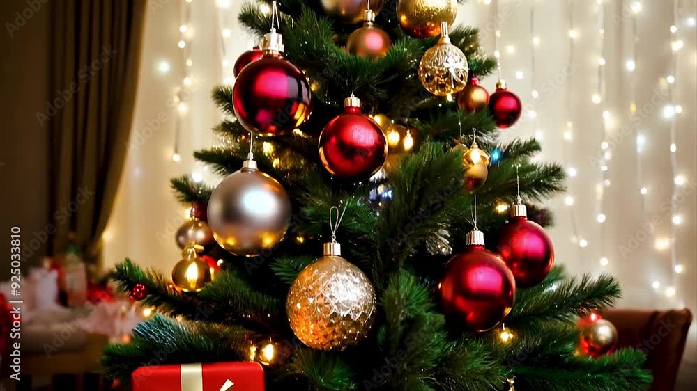 Christmas presents and gifts under festive decorating Christmas tree in living room. Christmas presents and gifts under festive decorating Christmas tree in living room.