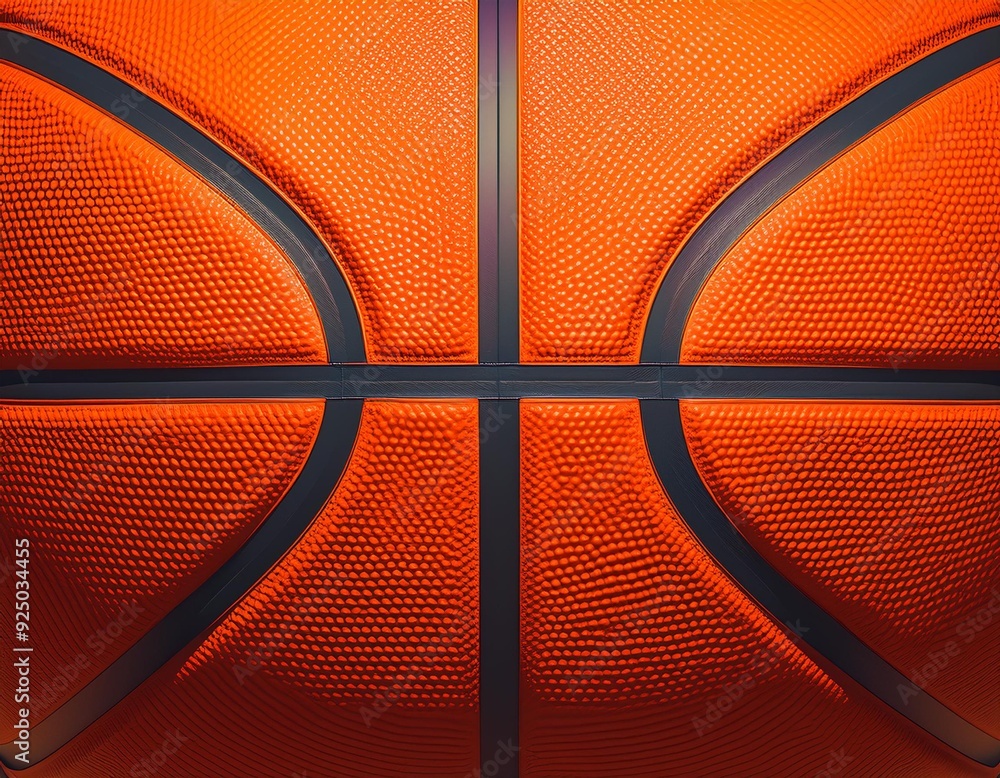 Fototapeta premium Flat basketball texture background