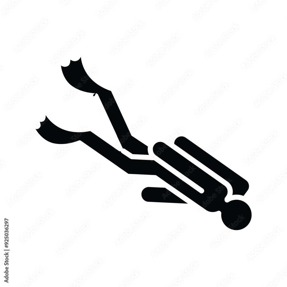 snorkeling solid icon vector design good for web or mobile app snorkeling solid icon vector design good for web or mobile app