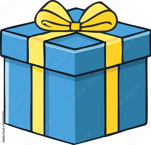 Vector illustration featuring gift boxes in a simple, cartoonish style.