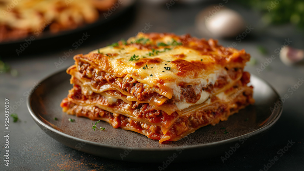 Delicious Layered Lasagna Slice Delicious Layered Lasagna Slice