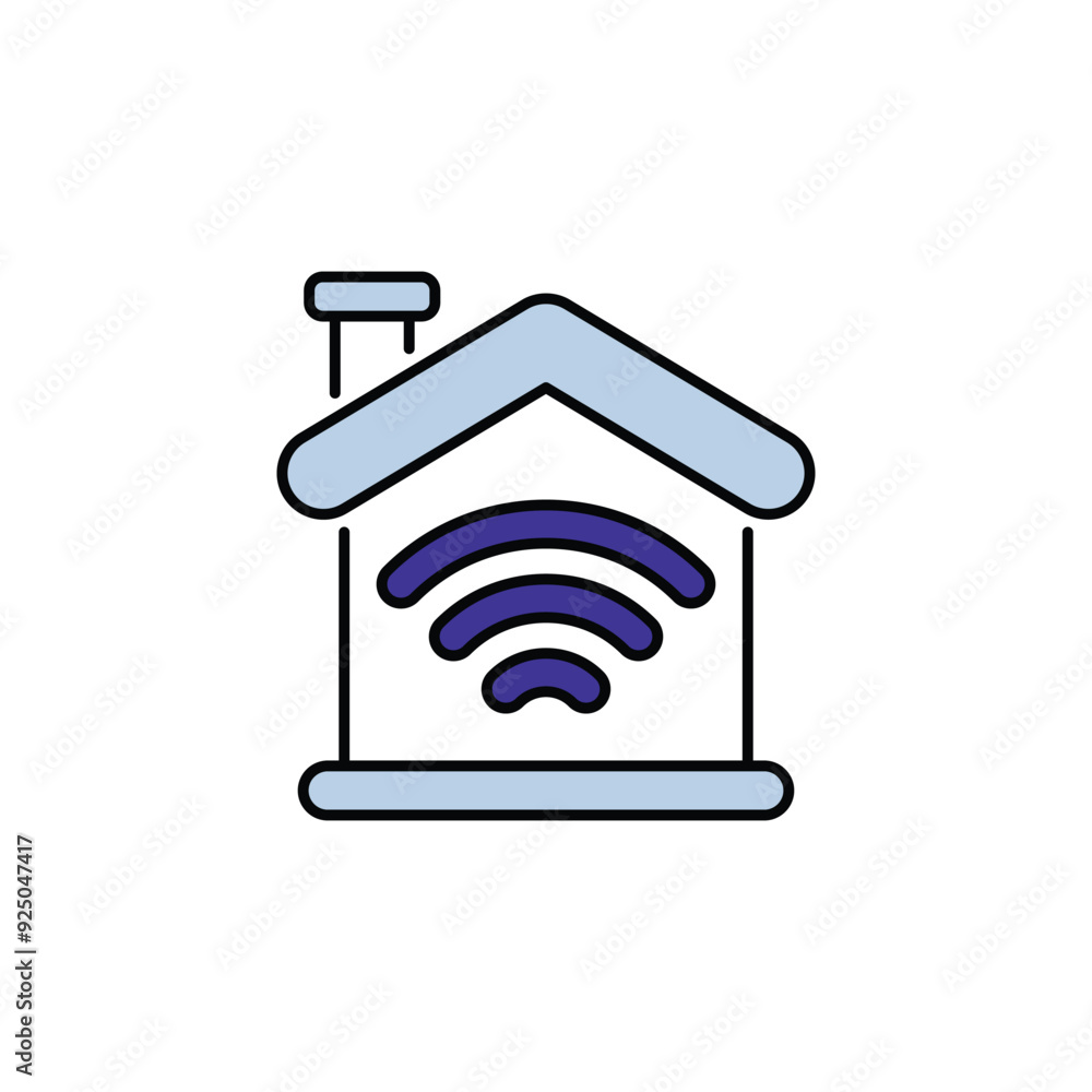 Smarthome icon design with white background stock illustration Smarthome icon design with white background stock illustration