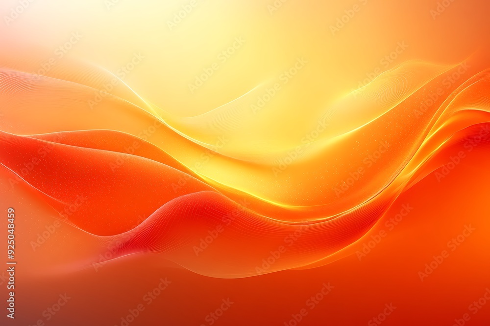 Obraz premium Smooth vibrant orange gradient background with a seamless abstract design and warm, glowing colors 
