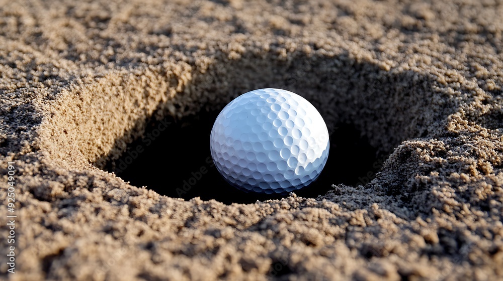 Golf Ball About to Drop into a Hole Golf Ball About to Drop into a Hole