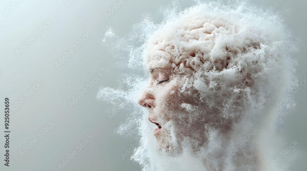 Obraz premium brain fog concept