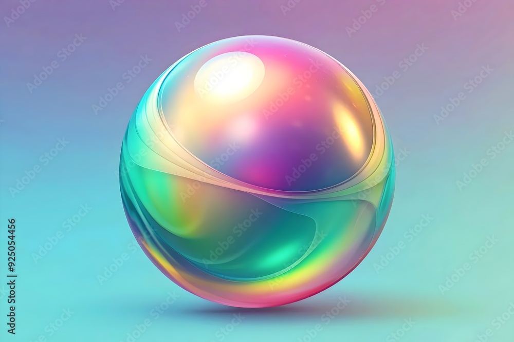 Vibrant Abstract Sphere Colorful Light Reflections Modern Design Elegance Artistry Glossy Texture Vibrant Abstract Sphere Colorful Light Reflections Modern Design Elegance Artistry Glossy Texture