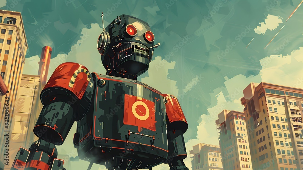 Giant Robot in City Giant Robot in City