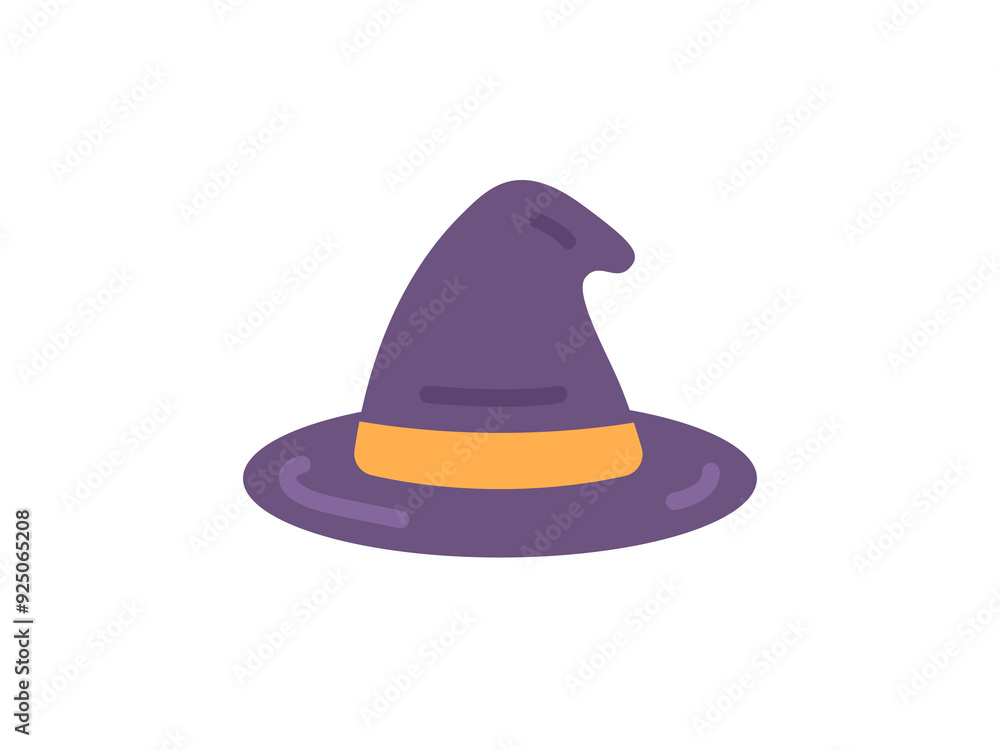 Naklejka premium 魔女の帽子のアイコンのイラスト