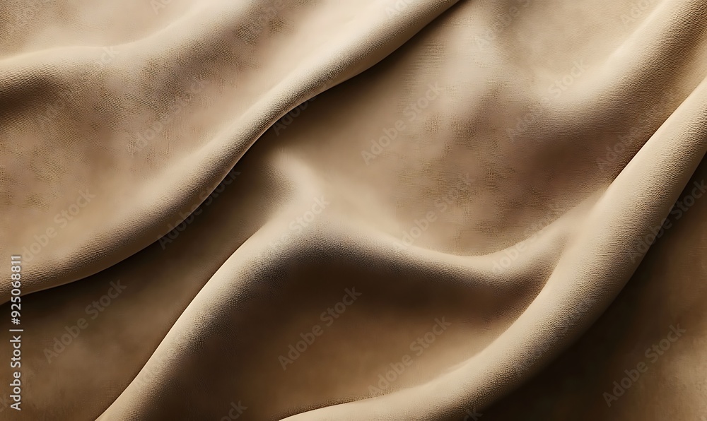 Smooth Suede Fabric Texture in Warm Taupe with Matte Finish and Soft Curves Smooth Suede Fabric Texture in Warm Taupe with Matte Finish and Soft Curves