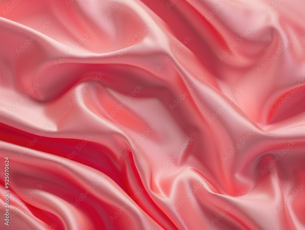 Obraz premium Close-up view of pink artificial fabric with smooth surface and textured detail.