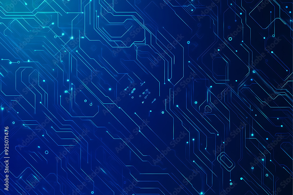 Futuristic vector illustration of a blue circuit board with intricate digital tech elements, perfect for advanced technology backgrounds. Futuristic vector illustration of a blue circuit board with intricate digital tech elements, perfect for advanced technology backgrounds.