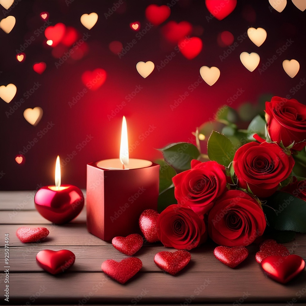 Top view of Valentine day gift with rose and wine, festive design concept for special holiday dating meal. Top view of Valentine day gift with rose and wine, festive design concept for special holiday dating meal.