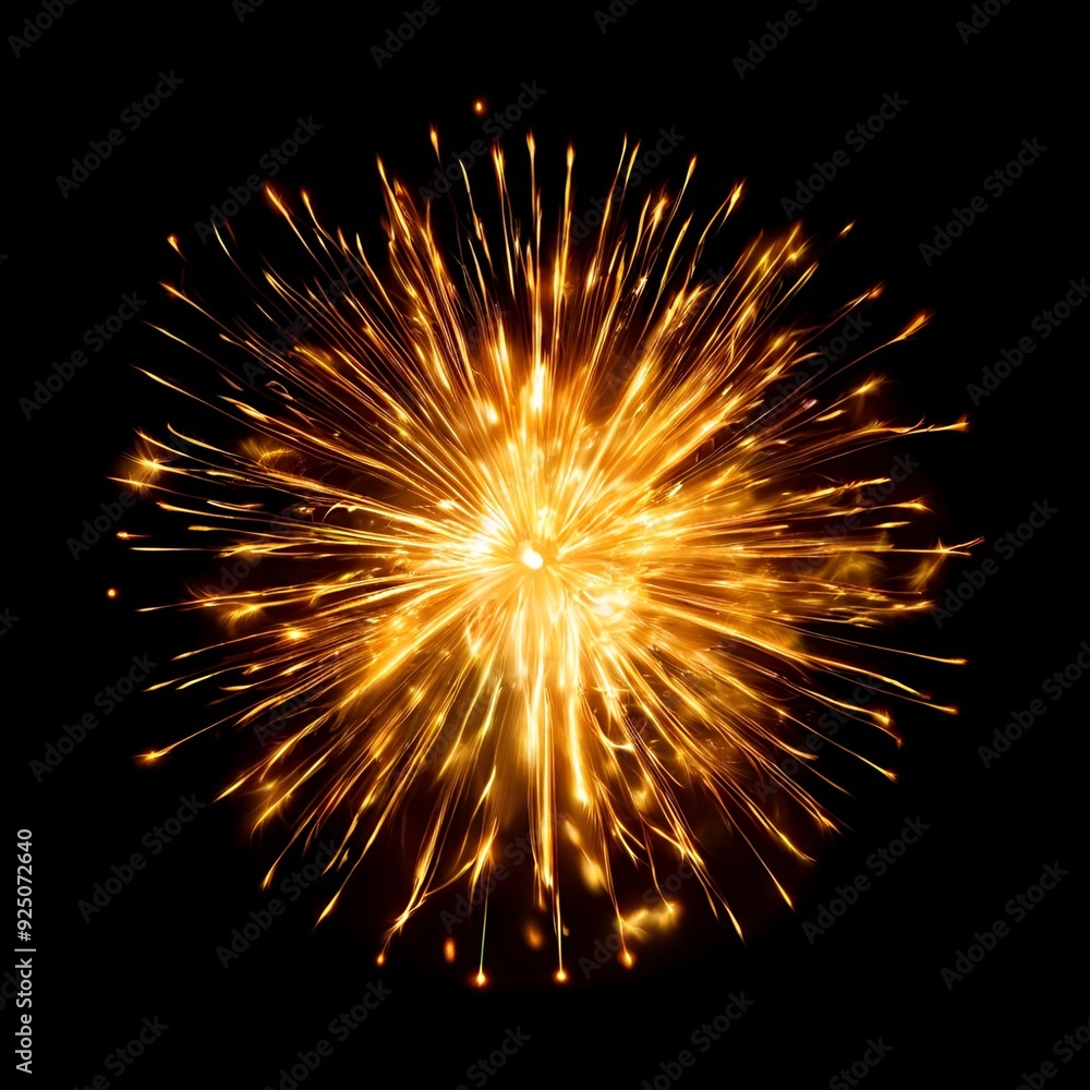 fireworks in the night sky