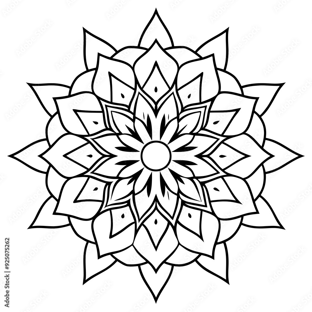 new style line art mandala photo new style line art mandala photo