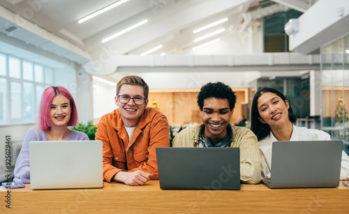 Wallpaper Mural young programmers working on a new project for a start up business. Torontodigital.ca