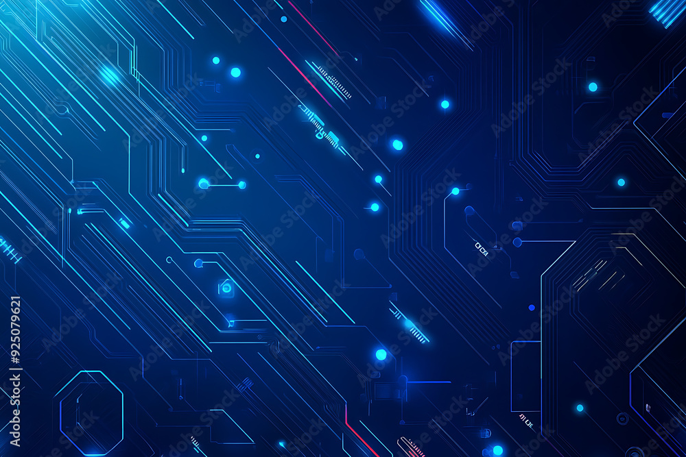 Futuristic vector illustration of a blue circuit board with intricate digital tech elements, perfect for advanced technology backgrounds. Futuristic vector illustration of a blue circuit board with intricate digital tech elements, perfect for advanced technology backgrounds.