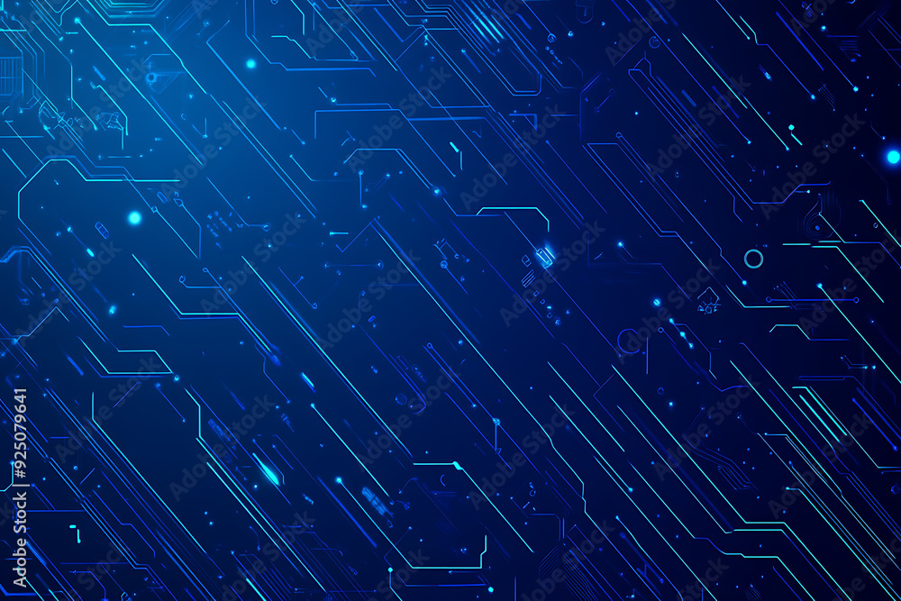 Futuristic vector illustration of a blue circuit board with intricate digital tech elements, perfect for advanced technology backgrounds. Futuristic vector illustration of a blue circuit board with intricate digital tech elements, perfect for advanced technology backgrounds.