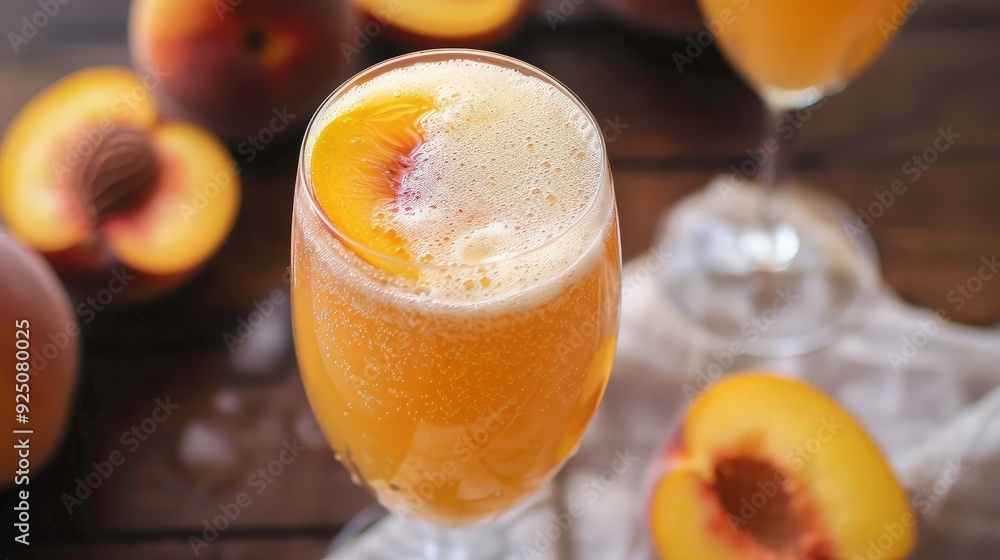 Refreshing Peach Cocktail Refreshing Peach Cocktail