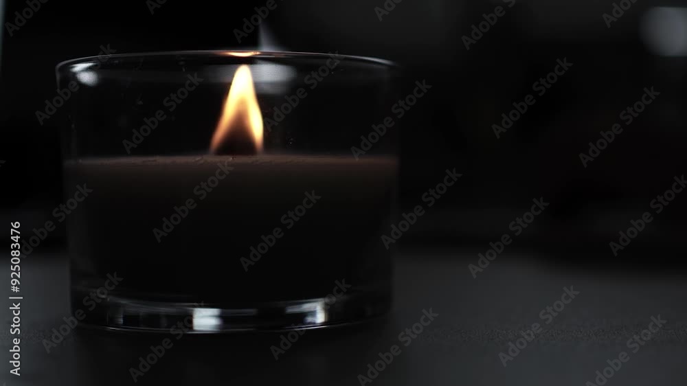 Candle light in the dark in church Candle light in the dark in church