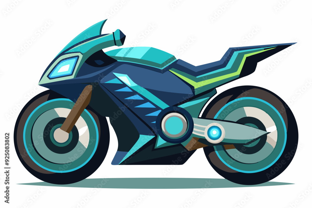 Futuristic motorcycle vector illustration Futuristic motorcycle vector illustration