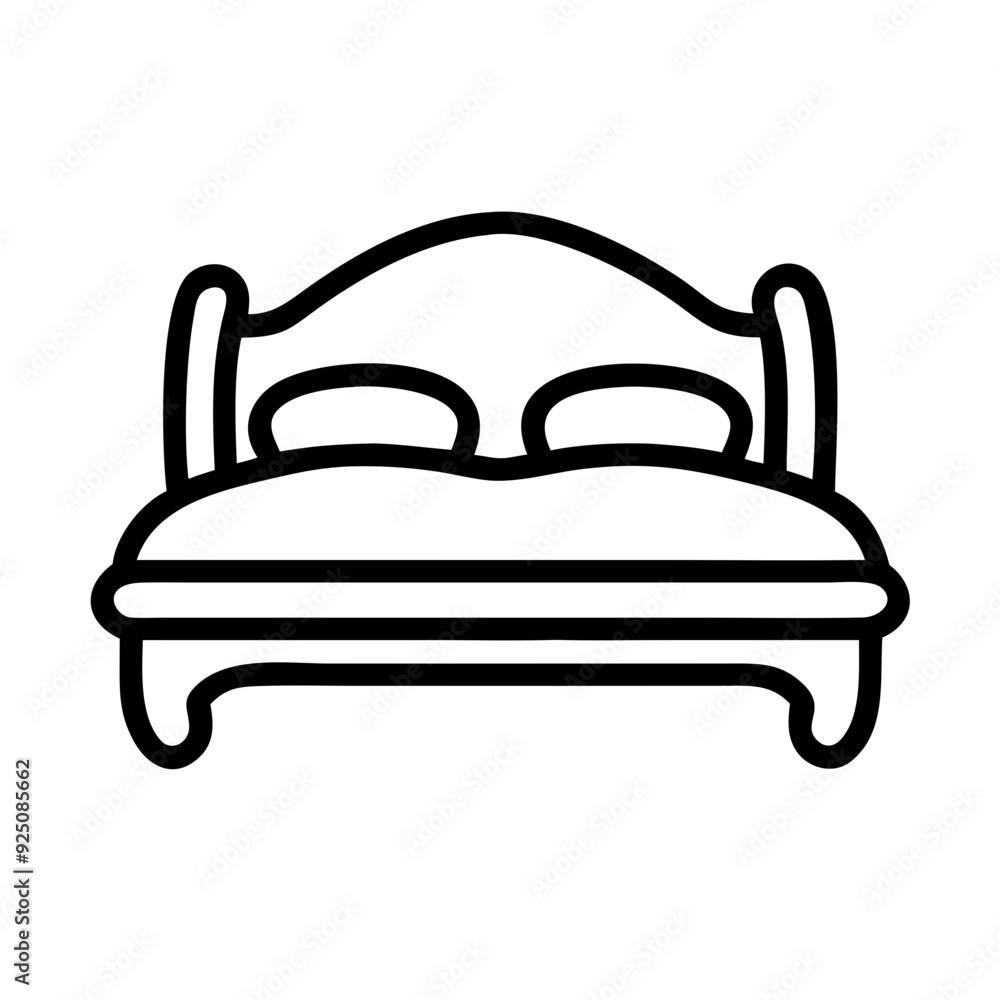 Cozy Bed Icons for Bedroom and Sleep Themes Cozy Bed Icons for Bedroom and Sleep Themes
